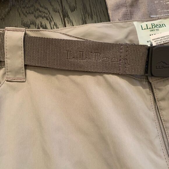 L.L. Bean Sun Protection Gray Capri Hiking Pants sz M NWOT - Picture 4 of 7